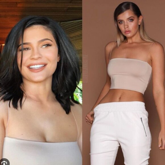 Meshki Yvonne Crop Top – Tan / Size S - Picture 2 of 8